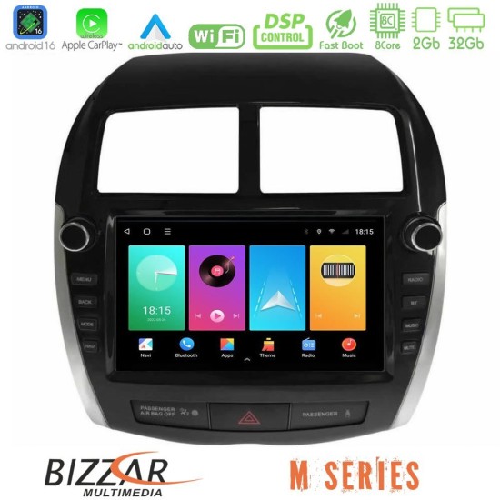 Bizzar M Series 8Core Android16 2+32GB  Mitsubishi ASX 2013-2018 Navigation Multimedia Tablet 9"