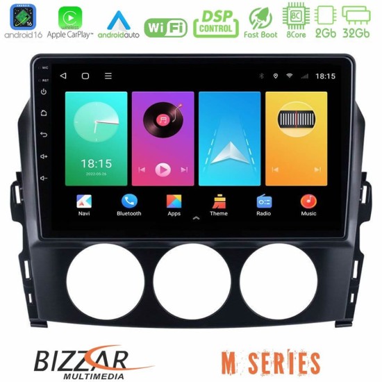 Bizzar M Series 8Core Android16 2+32GB  Mazda MX-5 2006-2008 Navigation Multimedia Tablet 9"