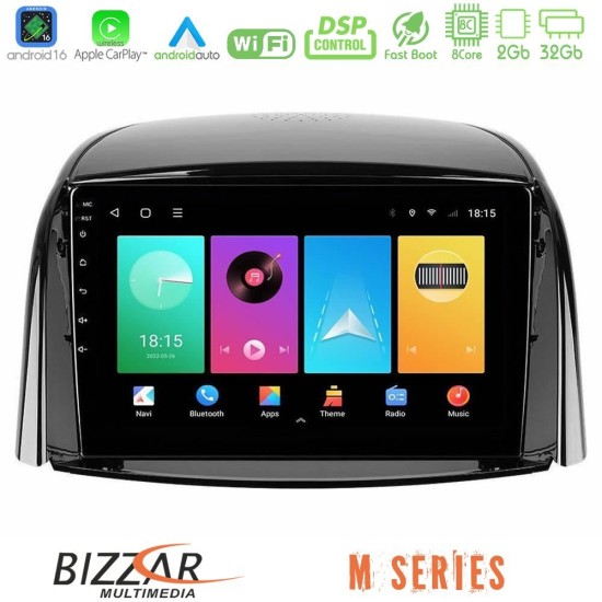 Bizzar M Series 8Core Android16 2+32GB  Renault Koleos 2007-2015 Navigation Multimedia Tablet 9"