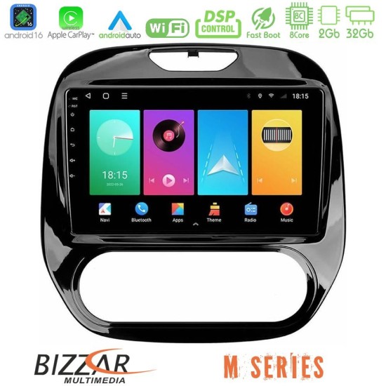 Bizzar M Series 8Core Android16 2+32GB  Renault Captur 2013-2019 (Manual AC) Navigation Multimedia Tablet 9"