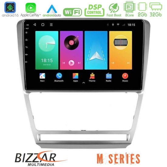 Bizzar M Series 8Core Android16 2+32GB  Skoda Octavia 5 Navigation Multimedia Tablet 10"
