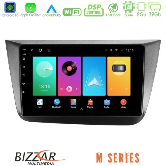 Bizzar M Series 8Core Android16 2+32GB  Seat Altea 2004-2015 Navigation Multimedia Tablet 9"