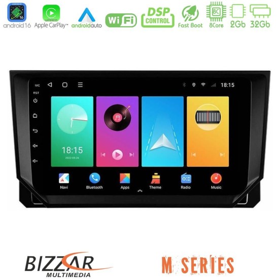 Bizzar M Series 8Core Android16 2+32GB  Seat Arona/Ibiza Navigation Multimedia Tablet 9"
