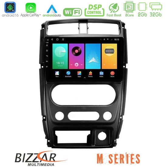 Bizzar M Series 8Core Android16 2+32GB  Suzuki Jimny 2007-2017 Navigation Multimedia Tablet 9"