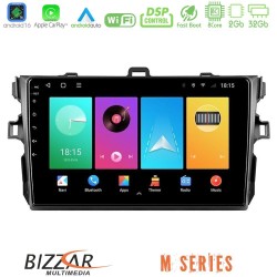 Bizzar M Series 8Core Android16 2+32GB  Toyota Corolla 2007-2012 Navigation Multimedia Tablet 9"