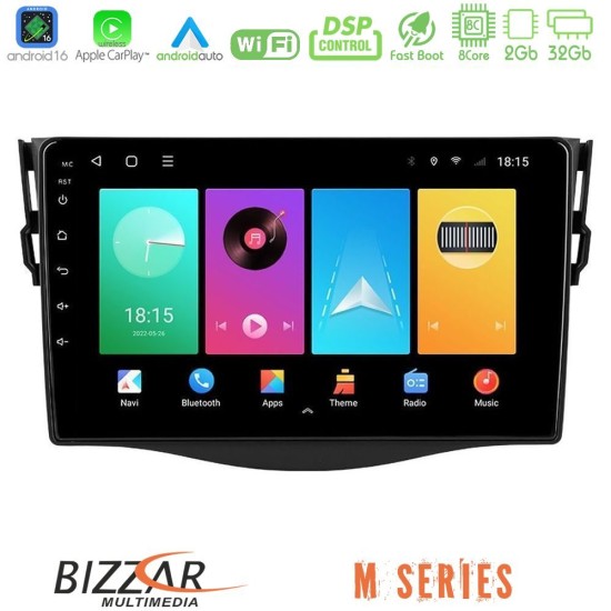 Bizzar M Series 8Core Android16 2+32GB  Toyota RAV4 Navigation Multimedia Tablet 9"