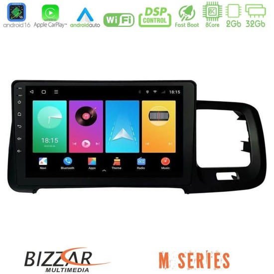Bizzar M Series 8Core Android16 2+32GB  Volvo S60 2010-2018 Navigation Multimedia Tablet 9"