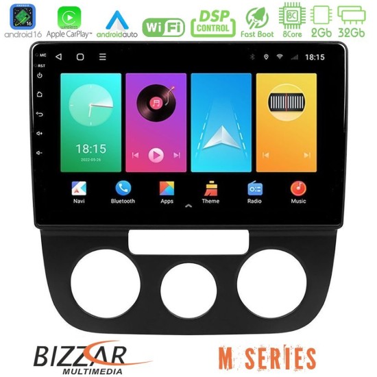 Bizzar M Series 8Core Android16 2+32GB  VW Jetta Navigation Multimedia Tablet 10"