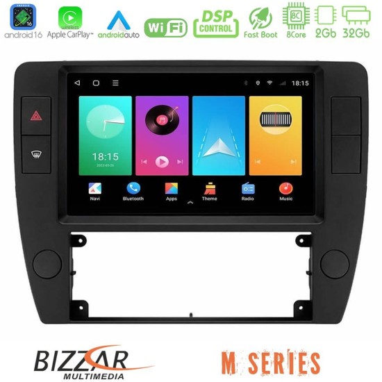 Bizzar M Series 8Core Android16 2+32GB  VW Passat B5 2001-2005 Navigation Multimedia Tablet 9"