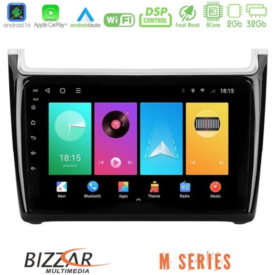 Bizzar M Series 8Core Android16 2+32GB  Vw Polo Navigation Multimedia Tablet 9"