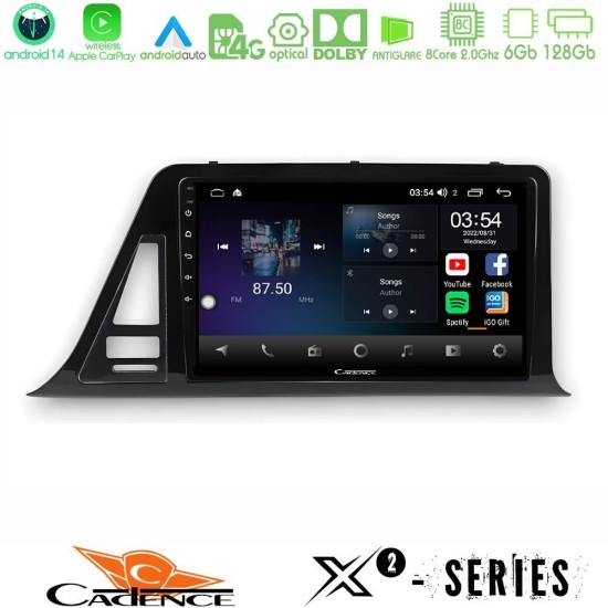 Cadence X2 Series 8Core Android14 6+128GB  Toyota CH-R RHD Navigation Multimedia Tablet 9"