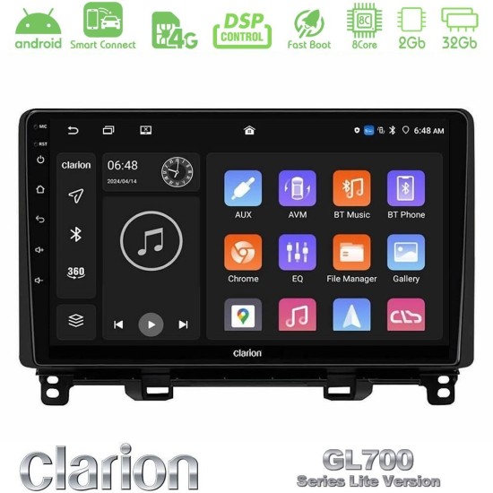 Clarion GL700 Lite Series 8Core Android ClarionOS 2+32GB Honda Jazz RHD 2021-2025 Navigation Multimedia Tablet 10" Με Carplay & Android Auto Clarion GL700 Lite Series 8Core Android ClarionOS 2+32GB Honda Jazz RHD 2021-2025 Navigation Multimedia Tablet 10" Με Carplay & Android Auto