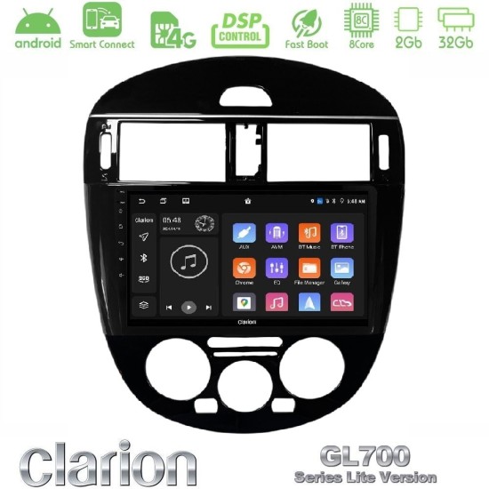 Clarion GL700 Lite Series 8Core Android ClarionOS 2+32GB Nissan Pulsar 2015-2018 (Manual A/C) Navigation Multimedia Tablet 9" Με Carplay & Android Auto Clarion GL700 Lite Series 8Core Android ClarionOS 2+32GB Nissan Pulsar 2015-2018 (Manual A/C) Navigation Multimedia Tablet 9" Με Carplay & Android Auto