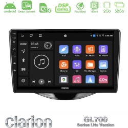 Clarion GL700 Lite Series 8Core Android ClarionOS 2+32GB Toyota Aygo | Citroen C1 | Peugeot 108 Navigation Multimedia Tablet 9" Με Carplay & Android Auto