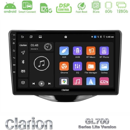 Clarion GL700 Lite Series 8Core Android ClarionOS 6+128GB Toyota Aygo | Citroen C1 | Peugeot 108 Navigation Multimedia Tablet 9" Με Carplay & Android Auto Clarion GL700 Lite Series 8Core Android ClarionOS 6+128GB Toyota Aygo | Citroen C1 | Peugeot 108 Navigation Multimedia Tablet 9" Με Carplay & Android Auto