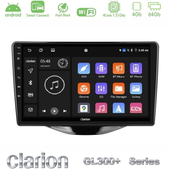 Clarion GL300+ Series 4Core Android ClarionOS 4+64GB Toyota Aygo | Citroen C1 | Peugeot 108 Navigation Multimedia Tablet 9" Clarion GL300+ Series 4Core Android ClarionOS 4+64GB Toyota Aygo | Citroen C1 | Peugeot 108 Navigation Multimedia Tablet 9"