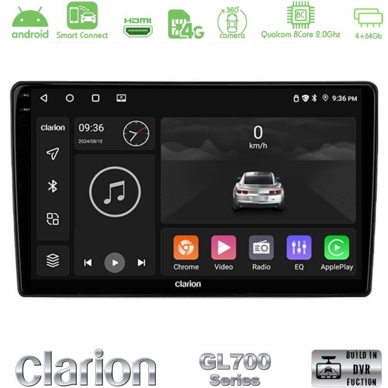 Clarion GL700 Series Ford Transit 2007 – 2013 8Core Android ClarionOS 4+64GB Navigation Multimedia Tablet 10" Με Carplay & Android Auto Με Carplay & Android Auto