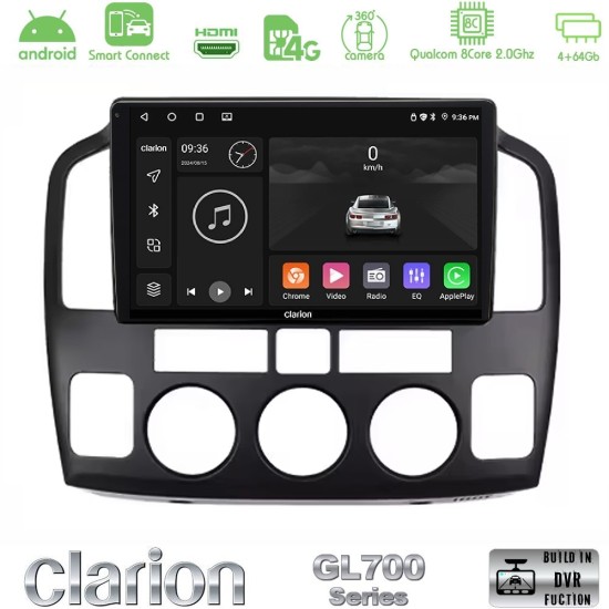 Clarion GL700 Series 8Core Android ClarionOS 4+64GB Suzuki Grand Vitara 2003-2005 Navigation Multimedia Tablet 9" Με Carplay & Android Auto