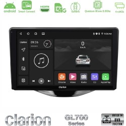 Clarion GL700 Series 8Core Android ClarionOS 4+64GB Toyota Aygo | Citroen C1 | Peugeot 108 Navigation Multimedia Tablet 9" Με Carplay & Android Auto