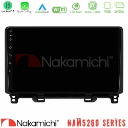 Nakamichi NAM5260 Series 4Core Android13 4+64GB Honda Jazz RHD 2021-2025 Navigation Multimedia Tablet 10" Με Carplay & Android Auto