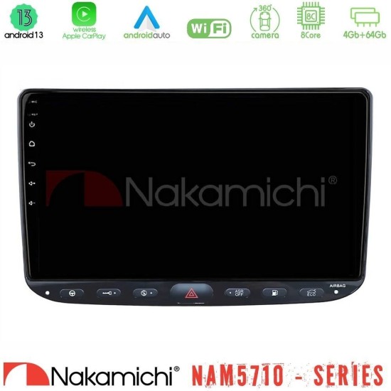 Nakamichi NAM5710 Series 8Core Android13 4+64GB  Fiat Punto/ Evo Navigation Multimedia Tablet 9"
