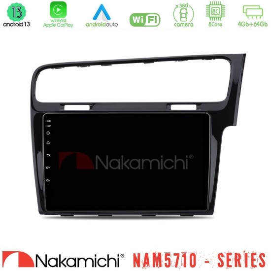 Nakamichi NAM5710 Series 8Core Android13 4+64GB  VW GOLF 7 RHD Navigation Multimedia Tablet 10"