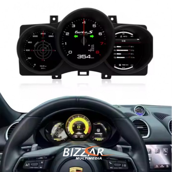 Bizzar Digital Cluster PORSCHE MACAN 2014-2023 Digital HD LCD Instrument Cluster 12.3" με Carplay | HDMI in