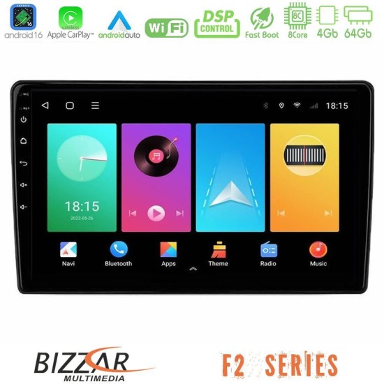 Bizzar F2 Series 8Core Android16 4+64GB Alfa Romeo Mito 2008-2014 Navigation Multimedia Tablet 9" Bizzar F2 Series 8Core Android16 4+64GB Alfa Romeo Mito 2008-2014 Navigation Multimedia Tablet 9"