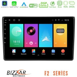 Bizzar F2 Series 8Core Android16 4+64GB  Audi A4 B7 Navigation Multimedia Tablet 9"