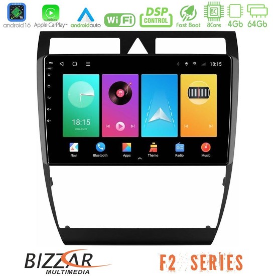 Bizzar F2 Series 8Core Android16 4+64GB  Audi A6 (C5) 1997-2004 Navigation Multimedia Tablet 9"