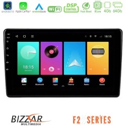 Bizzar F2 Series 8Core Android16 4+64GB  Peugeot Partner / Citroën Berlingo 2008-2018 Navigation Multimedia Tablet 9"