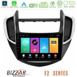 Bizzar F2 Series 8Core Android16 4+64GB  Chevrolet Trax 2013-2020 Navigation Multimedia Tablet 9"