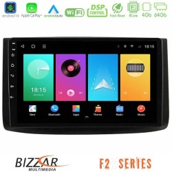 Bizzar F2 Series 8Core Android16 4+64GB  Chevrolet Aveo 2006-2010 Navigation Multimedia Tablet 9"