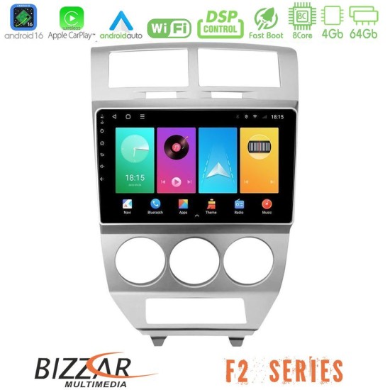 Bizzar F2 Series 8Core Android16 4+64GB  Dodge Caliber 2006-2011 Navigation Multimedia Tablet 10"