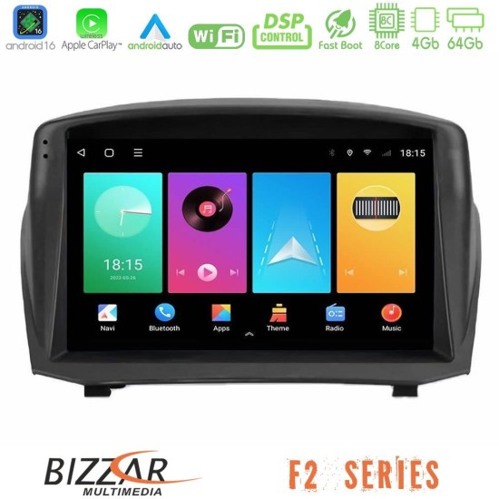 Bizzar F2 Series 8Core Android16 4+64GB  Ford Fiesta 2008-2012 Navigation Multimedia Tablet 9" (Oem Style)