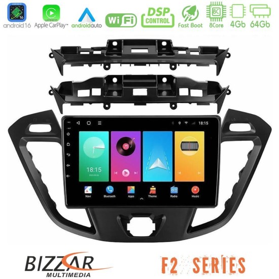Bizzar F2 Series 8Core Android16 4+64GB  Ford Transit Custom/Tourneo Custom Navigation Multimedia Tablet 9"