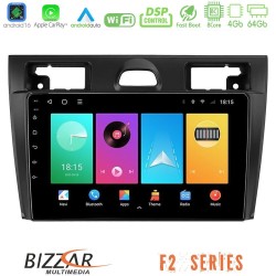 Bizzar F2 Series 8Core Android16 4+64GB  Ford Fiesta/Fusion Navigation Multimedia Tablet 9"