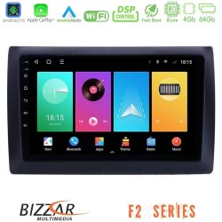 Bizzar F2 Series 8Core Android16 4+64GB  Fiat Stilo Navigation Multimedia Tablet 9"