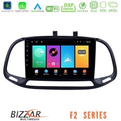 Bizzar F2 Series 8Core Android16 4+64GB  Fiat Doblo 2015-2022 Navigation Multimedia Tablet 9"