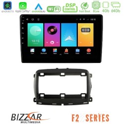 Bizzar F2 Series 8Core Android16 4+64GB   Fiat 500 2016> Navigation Multimedia Tablet 9"