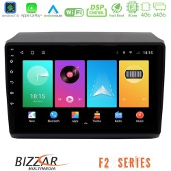 Bizzar F2 Series 8Core Android16 4+64GB  Fiat Ducato/Citroen Jumper/Peugeot Boxer 2011-2021 Navigation Multimedia Tablet 9"