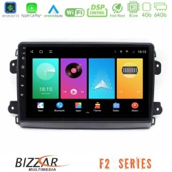 Bizzar F2 Series 8Core Android16 4+64GB Citroen/Fiat/Opel Navigation Multimedia Tablet 9"