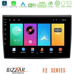 Bizzar F2 Series 8Core Android16 4+64GB  Fiat Bravo Navigation Multimedia Tablet 9"