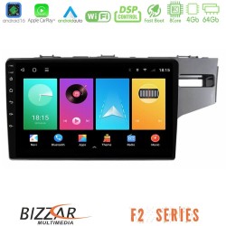 Bizzar F2 Series 8Core Android16 4+64GB Honda Jazz 2013-2020 RHD Navigation Multimedia Tablet 9"