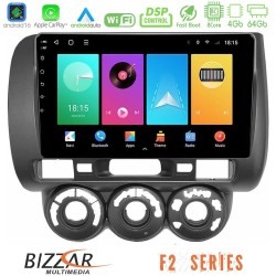 Bizzar F2 Series 8Core Android16 4+64GB Honda Jazz 2002-2008 (Manual A/C) Navigation Multimedia Tablet 9" Bizzar F2 Series 8Core Android16 4+64GB Honda Jazz 2002-2008 (Manual A/C) Navigation Multimedia Tablet 9"