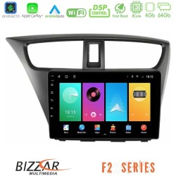 Bizzar F2 Series 8Core Android16 4+64GB Honda Civic Hatchback 2012-2015 Navigation Multimedia Tablet 9" Bizzar F2 Series 8Core Android16 4+64GB Honda Civic Hatchback 2012-2015 Navigation Multimedia Tablet 9"