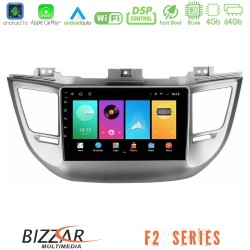Bizzar F2 Series 8Core Android16 4+64GB  Hyundai Tucson 2015-2018 Navigation Multimedia Tablet 9"