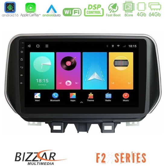 Bizzar F2 Series 8Core Android16 4+64GB  Hyundai Tucson 2019-> Navigation Multimedia Tablet 9"