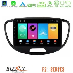 Bizzar F2 Series 8Core Android16 4+64GB  Hyundai i10 2008-2014 Navigation Multimedia Tablet 9"