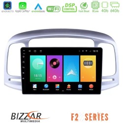 Bizzar F2 Series 8Core Android16 4+64GB Hyundai Accent 2006-2011 Navigation Multimedia Tablet 9" Bizzar F2 Series 8Core Android16 4+64GB Hyundai Accent 2006-2011 Navigation Multimedia Tablet 9"